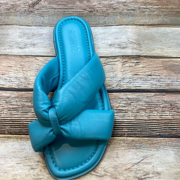 Women's Schutz Fairy Slide Sandal, Size 6 M - Blue - Picture 6 of 6